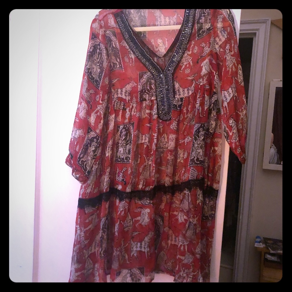 Beautiful flowy sheer top